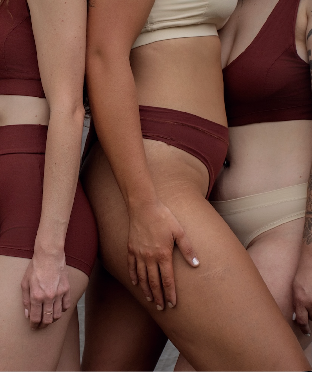 Eve High Waist G-String in Wine