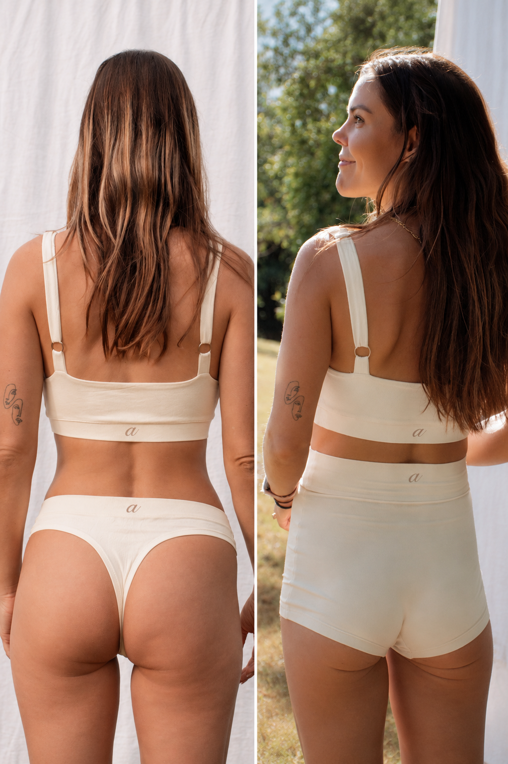 Eve High Waist G-String in Pristine