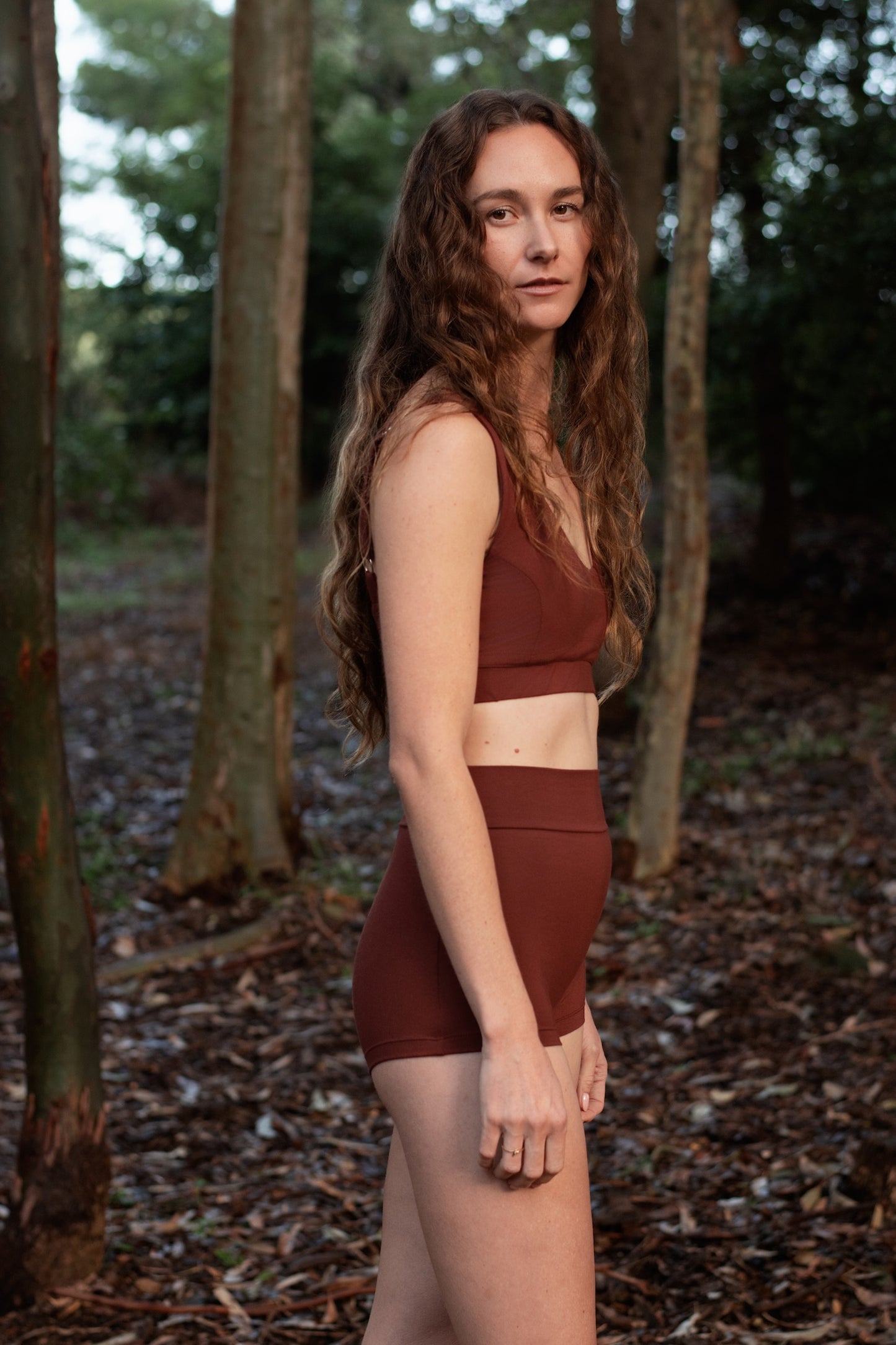 Harbor High Rise Boxer in Wine