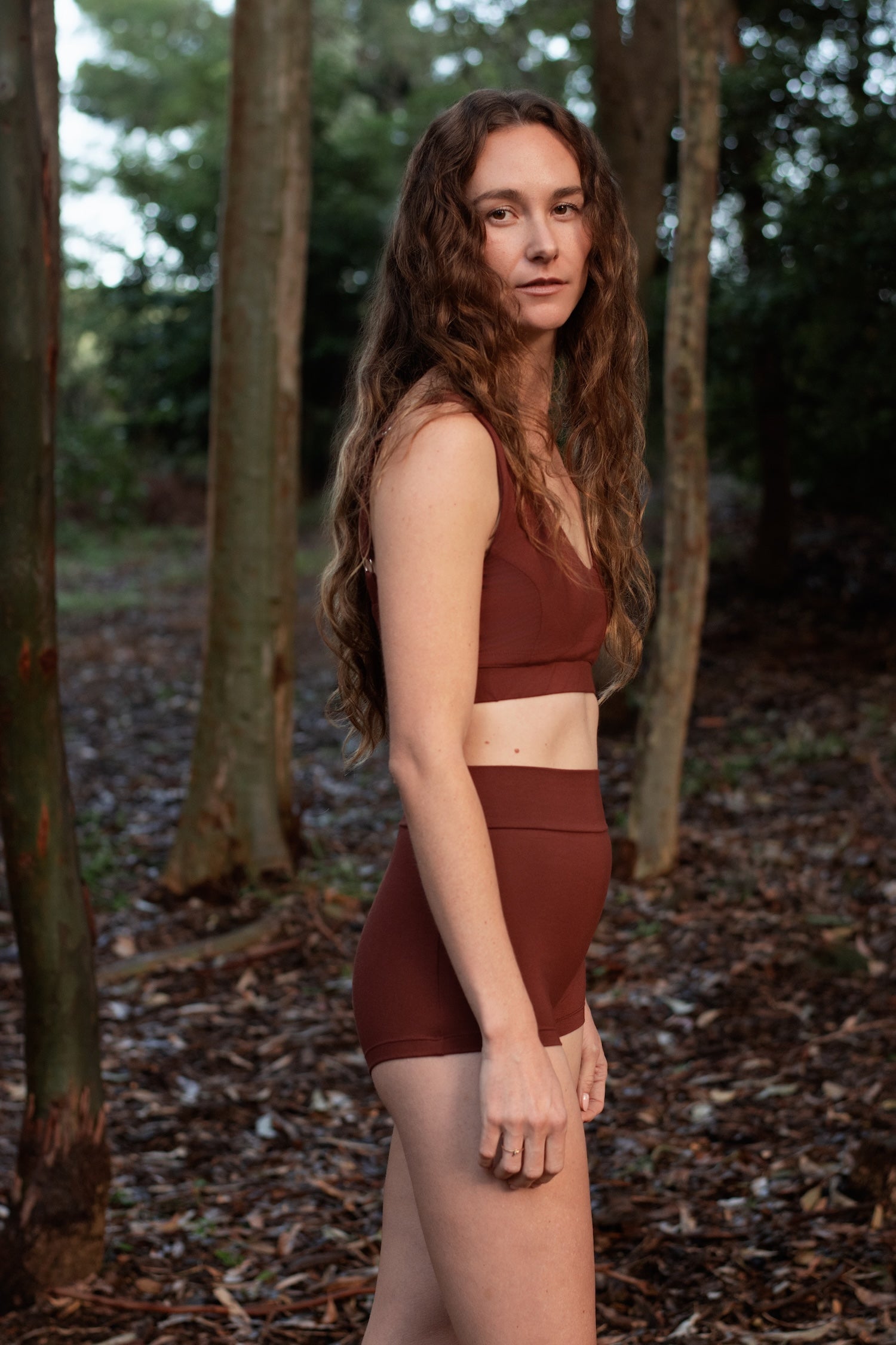 Harbor High Rise Boxer in Wine